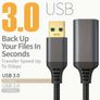 USB 3.0 Extension Cable 3m Type A Male to Female, High-Speed 5Gbps Image 2