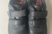 kids shoes Clarks size UK 13 Black leather school shoes Brand New