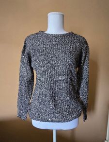 Sparkly glitter sequin jumper sweater - Size UK 8