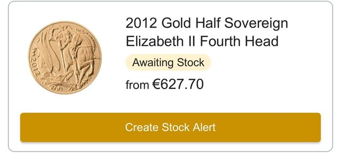 2012 gold half sovereign coin diamond jubilee