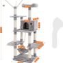 NEW SALE | Cat Tree, Cat Condo with Hammock, Perch, Cat Tower, Light Grey Image 4