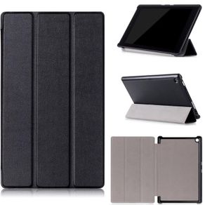 New Kindle Fire HD 7 inches Tri Fold Magnet Stand Wallet Case Black