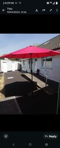 Summer parasol for garden