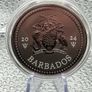 1oz Fine 9999 Silver Bullion Trident 2024. Image 2