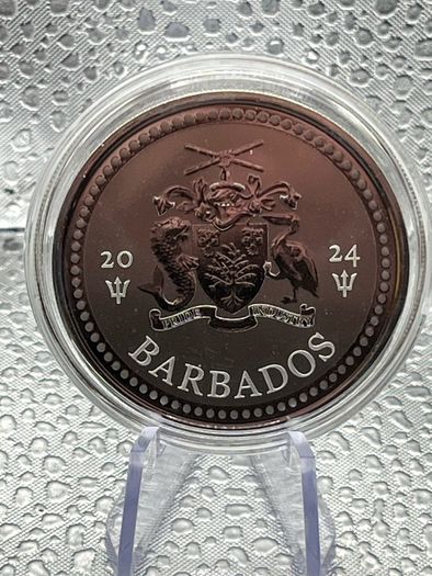 1oz Fine 9999 Silver Bullion Trident 2024.