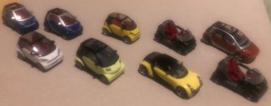Smart for2/for four/Roadster/Crossblade cars 1/87 by Kinder