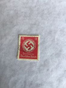 Rare/Genuine WW2 German stamp - Swastika