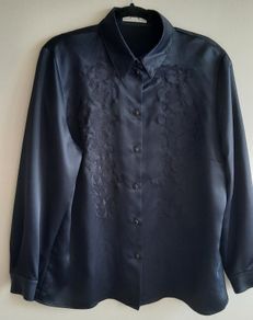 Vintage Yarell Navy Blouse. Size 18