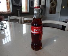 Coca Cola Bottle Personalised with John.