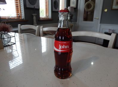 Coca Cola Bottle Personalised with John.