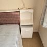 Double Divan Bed, headboard and lockers Image 4