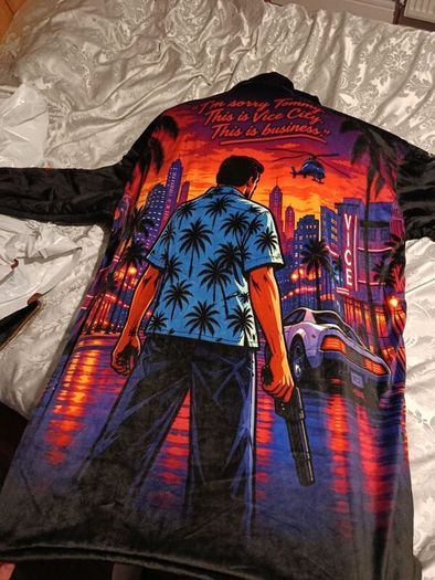 GTA vice city oversized snoodie