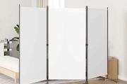 3-Panel Room Divider White 260x180 cm