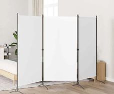 3-Panel Room Divider White 260x180 cm