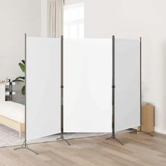3-Panel Room Divider White 260x180 cm