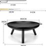 Charcoal Log Wood Outdoor Fire Pit  BBQ Image 2