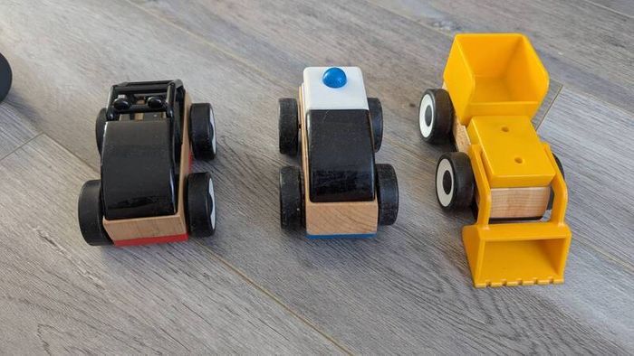 ikea toy train and vehicles