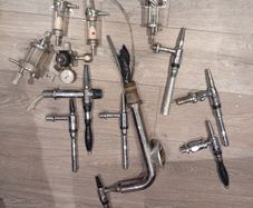 Beer taps, keg couplers, beer gas regulator, beer fobs
