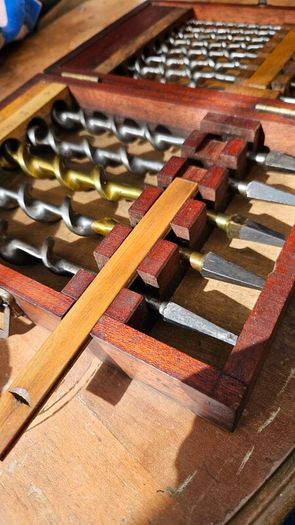 Gilpin's auger bits, complete boxed set