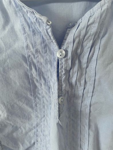 Women's blue top blouse