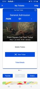 3arena car park ticket