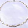 Vintage 9K Solid Gold 375 heavy Necklace Collier 13,28g length 17,2" Image 7