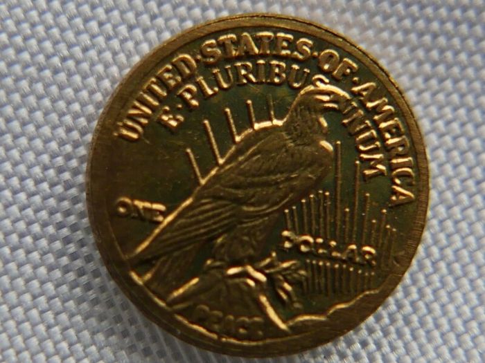 US Miniature 24K Gold Plated Token