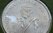 Rwanda 1977 Vintage Coin Stamp cover BUNC Millet flower