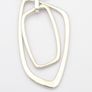 Geometric 925 Silver Pendant On Sterling Italian Chain Image 3