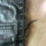 Men's Biker style leather waistcoat Image 4