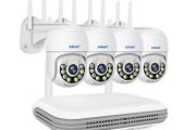 4 Camera Smart Security System, 1TB memory, Outdoor, 8 Channel NVR