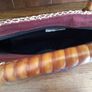 Brown Straw Wicker Type handbag with cane handles Image 3