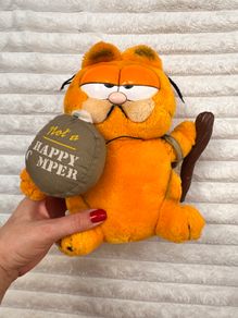 Vintage 1981 Dakin Garfield Plush Not A Happy Camper approx. 23 cm. Used Please see photos