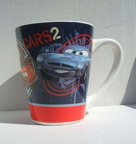 CARS 2 (Disney Pixar film) - promotional/merchandise ceramic mug (c.2011). Excellent unused condition.