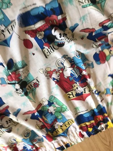 vintage Mickey Mouse pair of curtains 1969