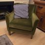 Green velvet plush armchair, D18 Cabinteely Image 5