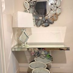 Matching Console Table, Mirror & Lamp