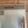 LBB metal J-shaped curtain holdbacks in a brushed chrome finish Image 2