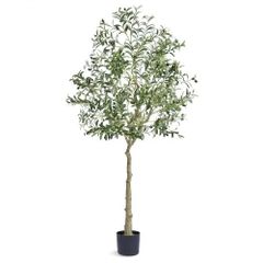 Artificial Olive Tree, 1.8 m Tall Faux Plant, Secure PE Material & Anti-Tip Tilt Protection Low-Maintenance Plant, Lifelike Green Fake Potted Tree