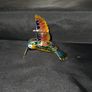 Vintage Enameled Cloisonne Hummingbird Christmas Ornament Image 6