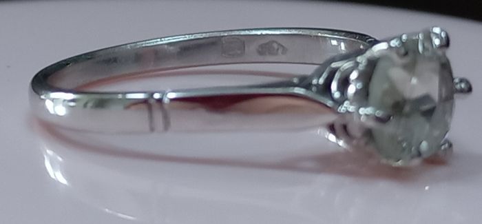 Antique Diamond 18ct White Gold Solitaire Ring