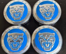 Jaguar caps  BLUE (For Aftermarket) FREE POST
