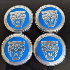 Jaguar caps  BLUE (For Aftermarket) FREE POST