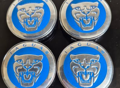 Jaguar caps  BLUE (For Aftermarket) FREE POST
