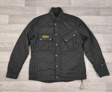 Barbour International Tankerville Quilted Biker Jacket Mens Large