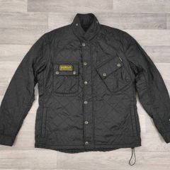 Barbour International Tankerville Quilted Biker Jacket Mens Large
