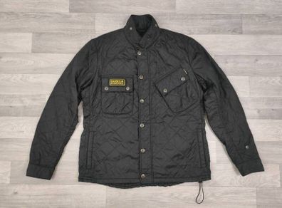 Barbour International Tankerville Quilted Biker Jacket Mens Large