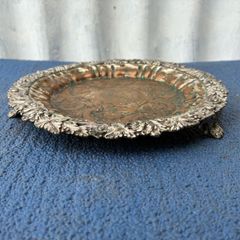 Silver plated copper tray
