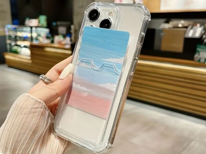 Apple iphone 16 bumper case with card holder