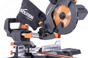Compound Saw with Multi-Material Cutting, 45 Degree Bevel, 50 Degree Mitre, 210 mm Slide, 1200 W, 210 mm, 230 V (FREE POSTAGE)
